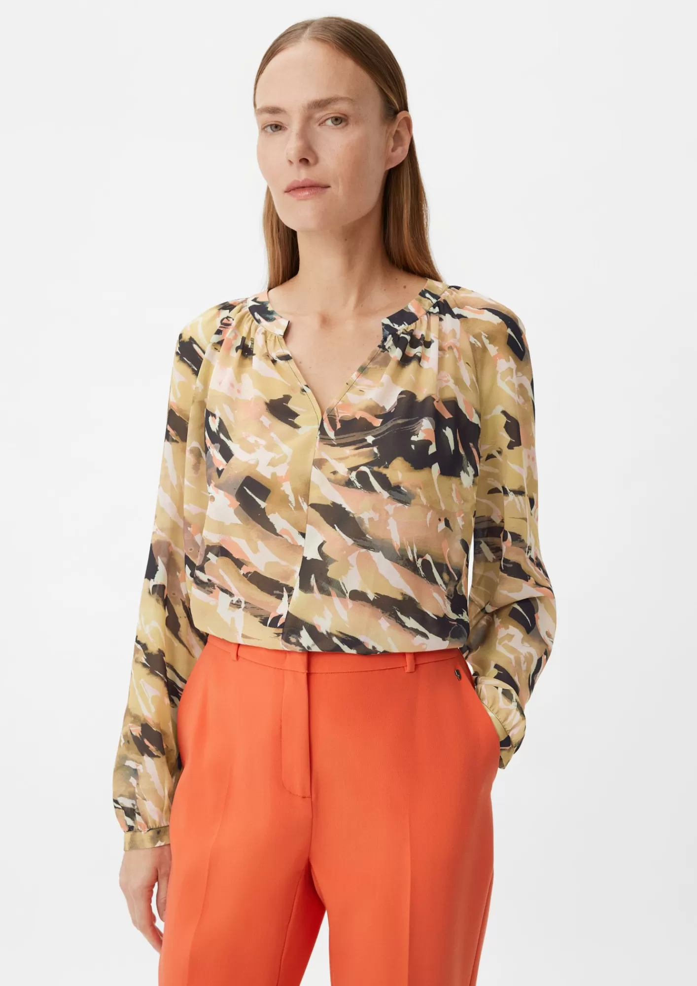 Best Comma Tunikabluse Aus Chiffon