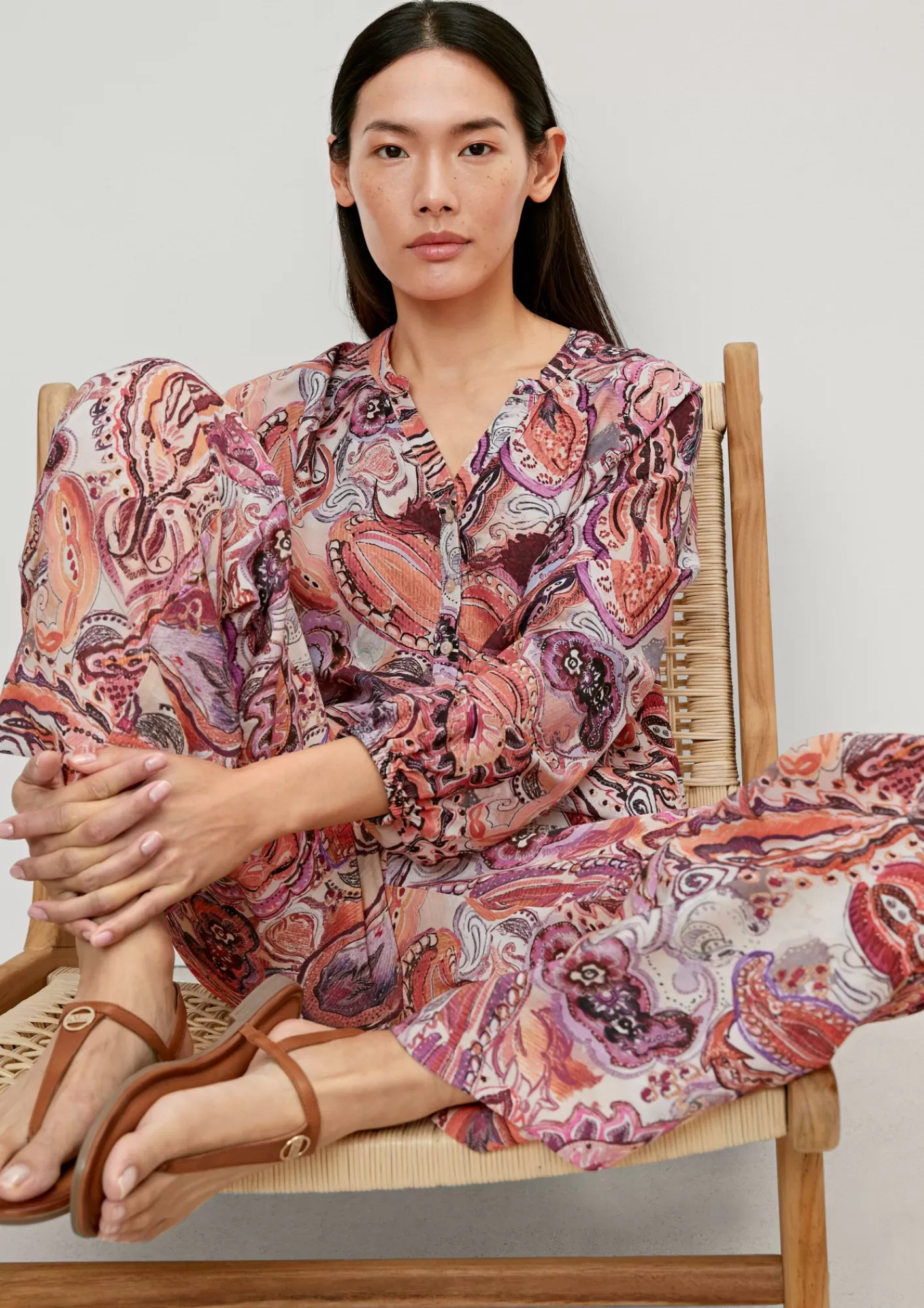 Fashion Comma Tunikabluse Aus Viskose