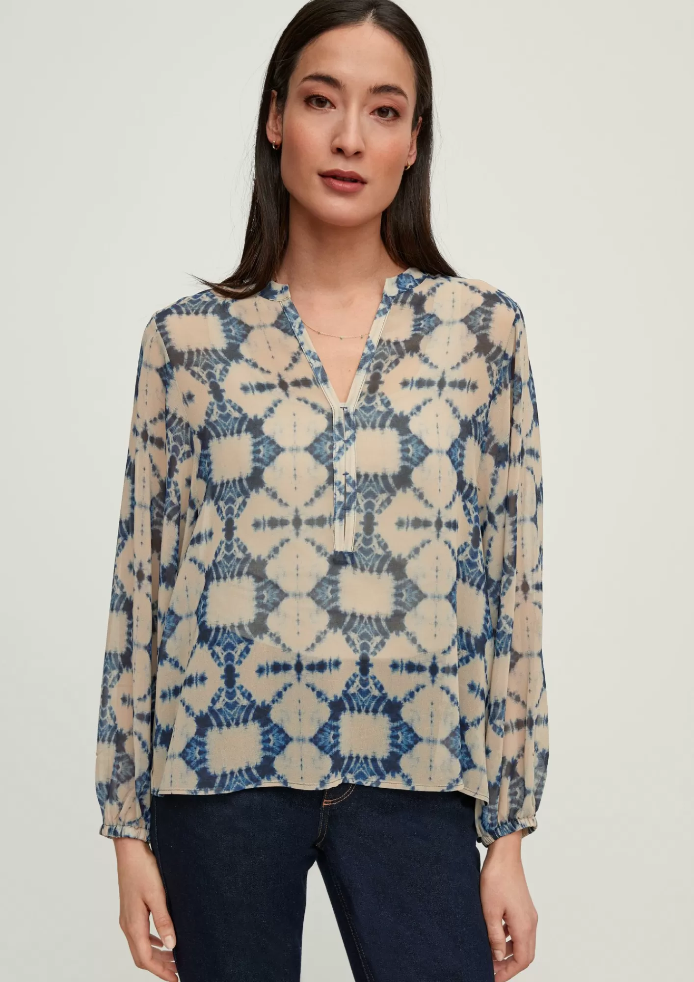 Fashion Comma Tunikabluse Mit Allover-Muster
