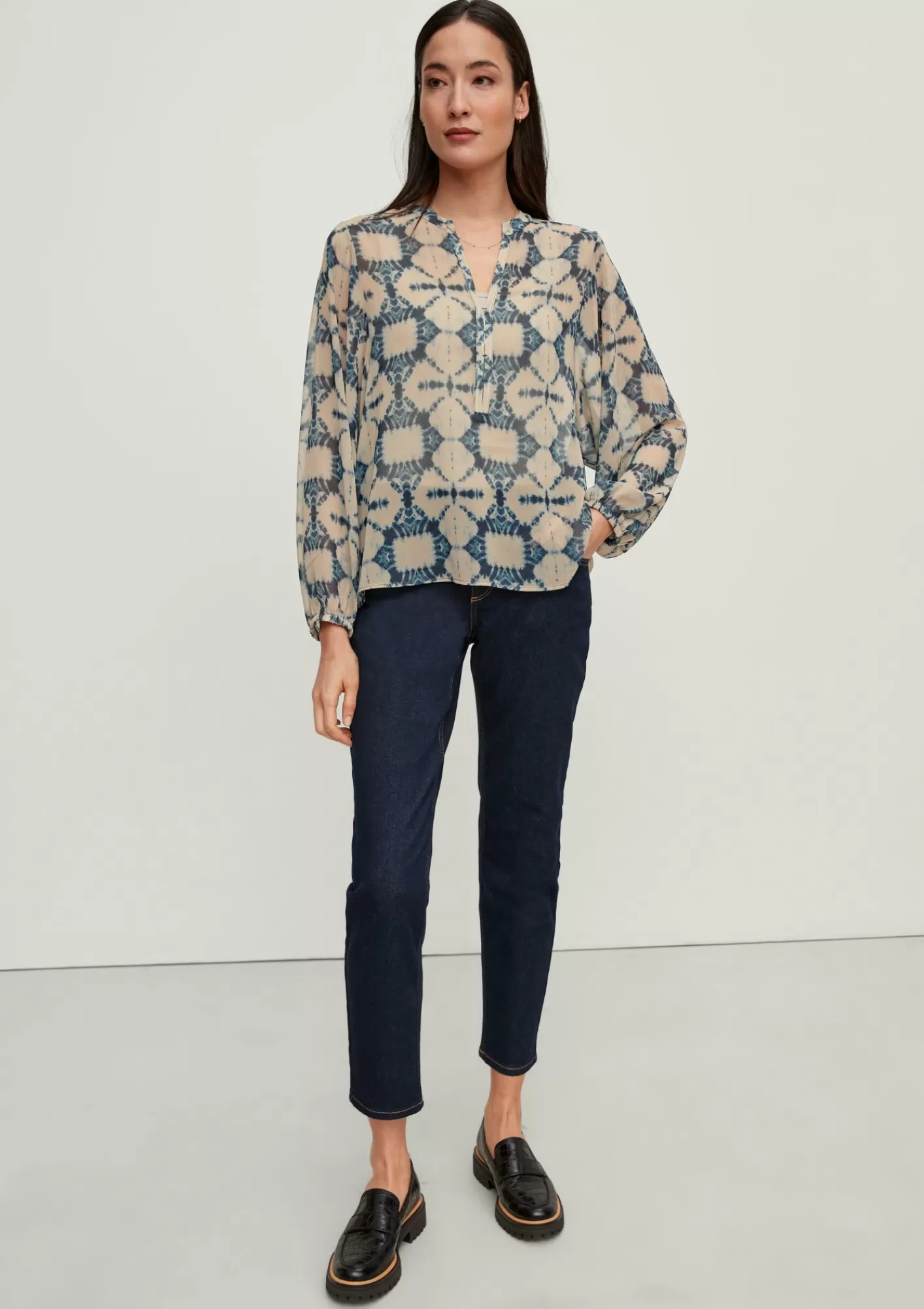 Fashion Comma Tunikabluse Mit Allover-Muster