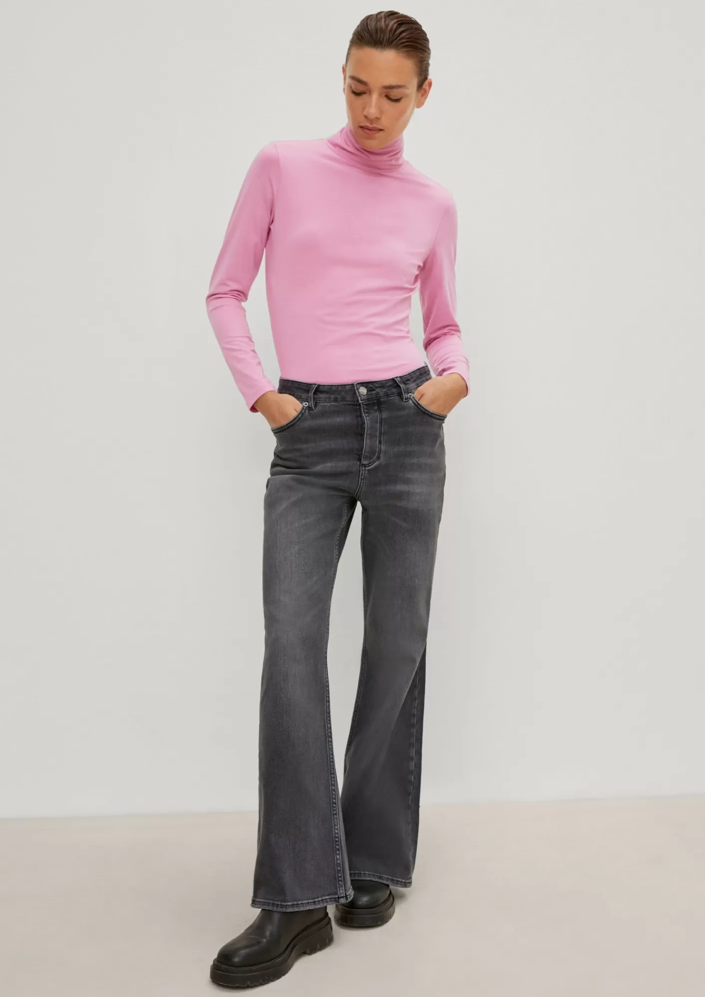 Fashion Comma Turtleneck Aus Modalmix
