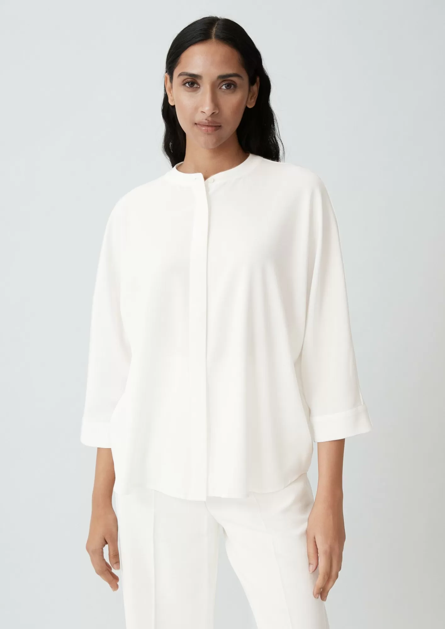 Shop Comma Twill-Bluse Aus Viskosemix