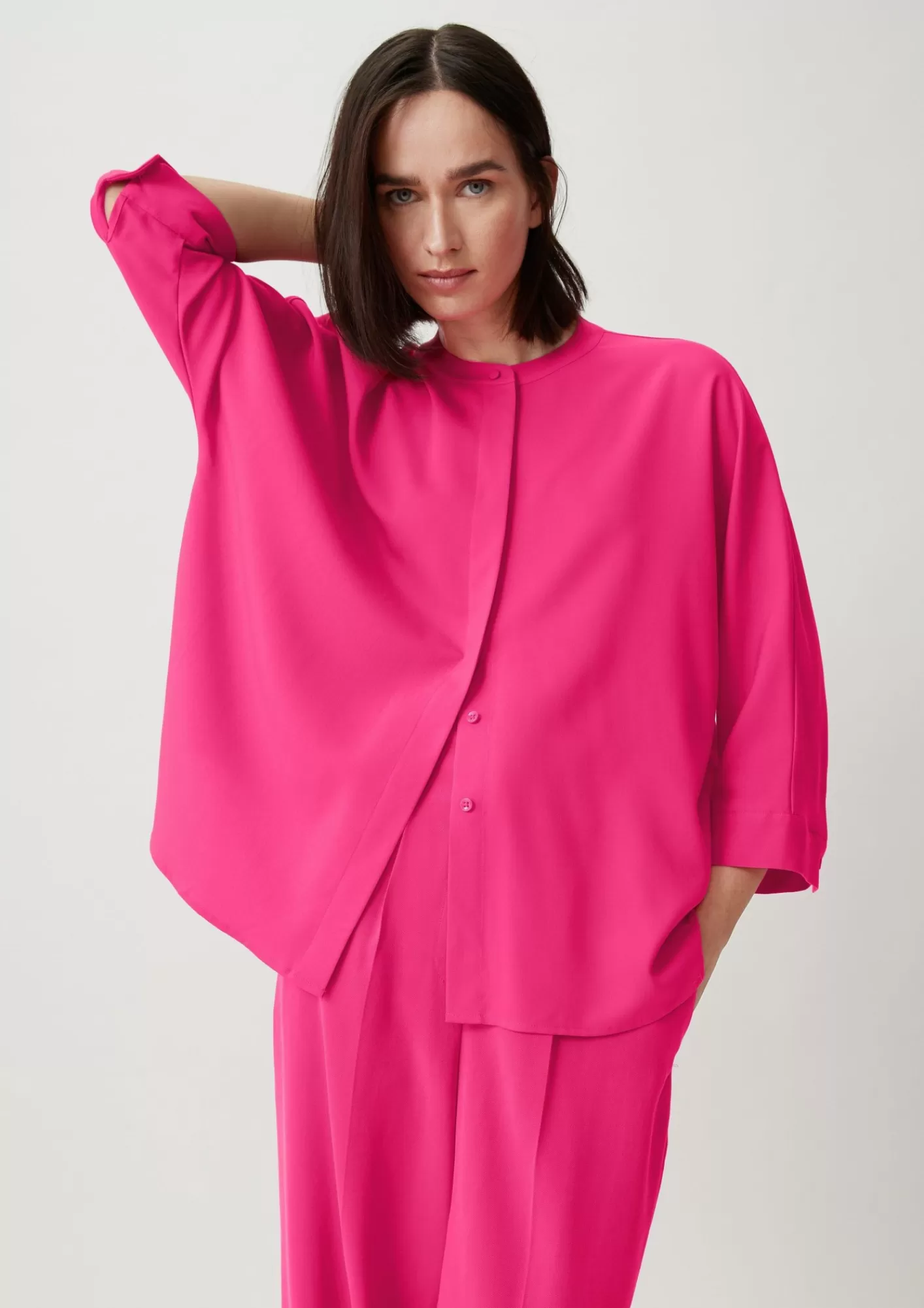 Cheap Comma Twill-Bluse Aus Viskosemix