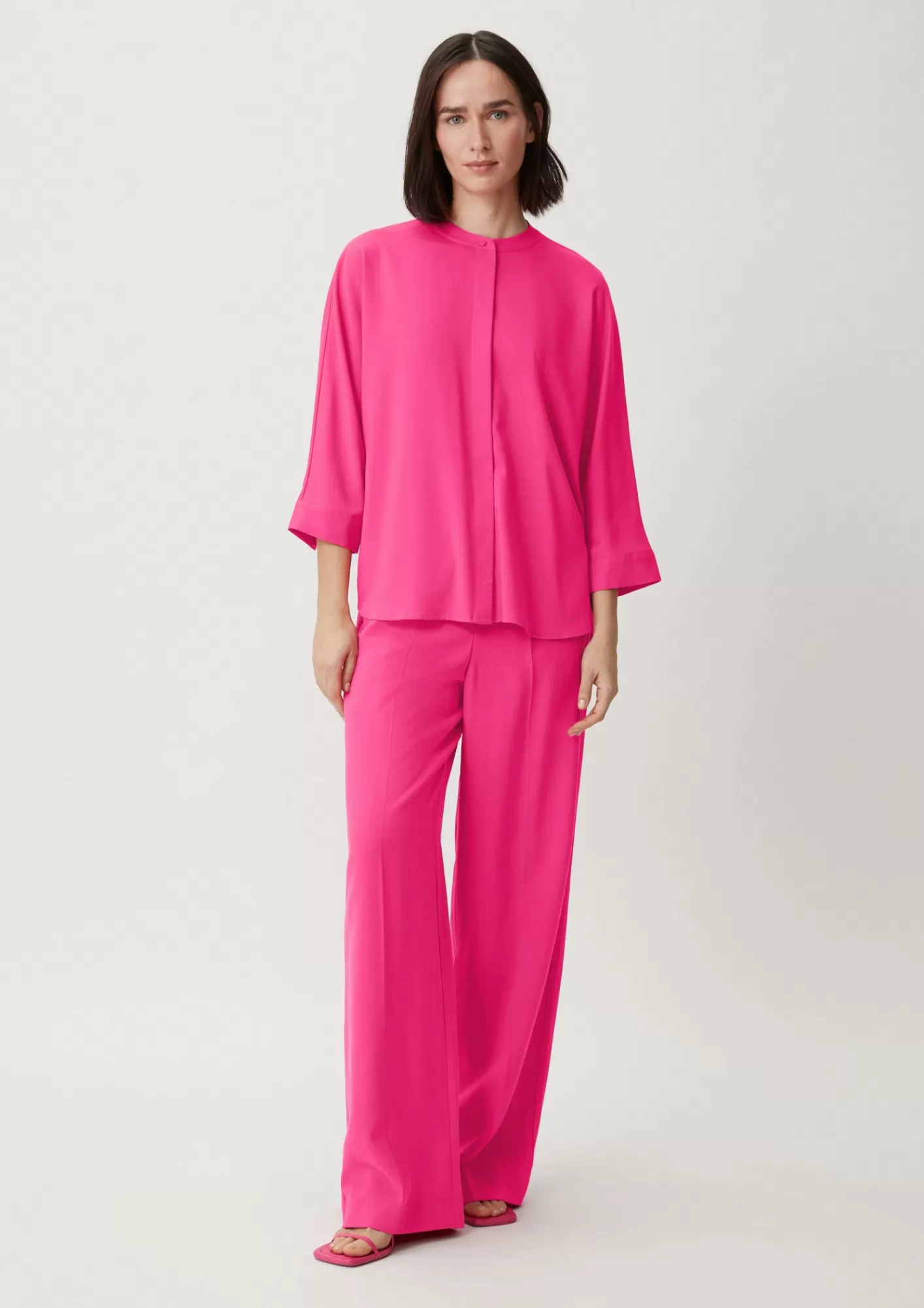 Cheap Comma Twill-Bluse Aus Viskosemix