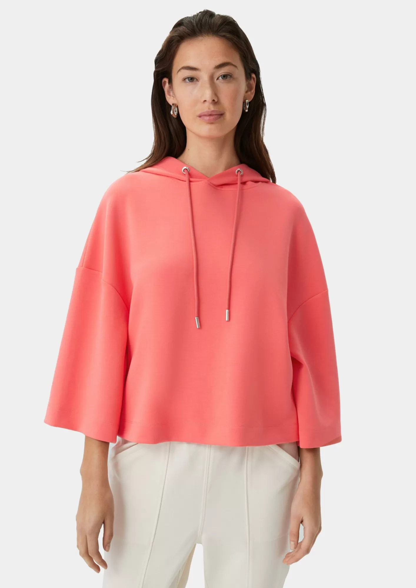 Store Comma Verkurztes Sweatshirt Mit Kapuze