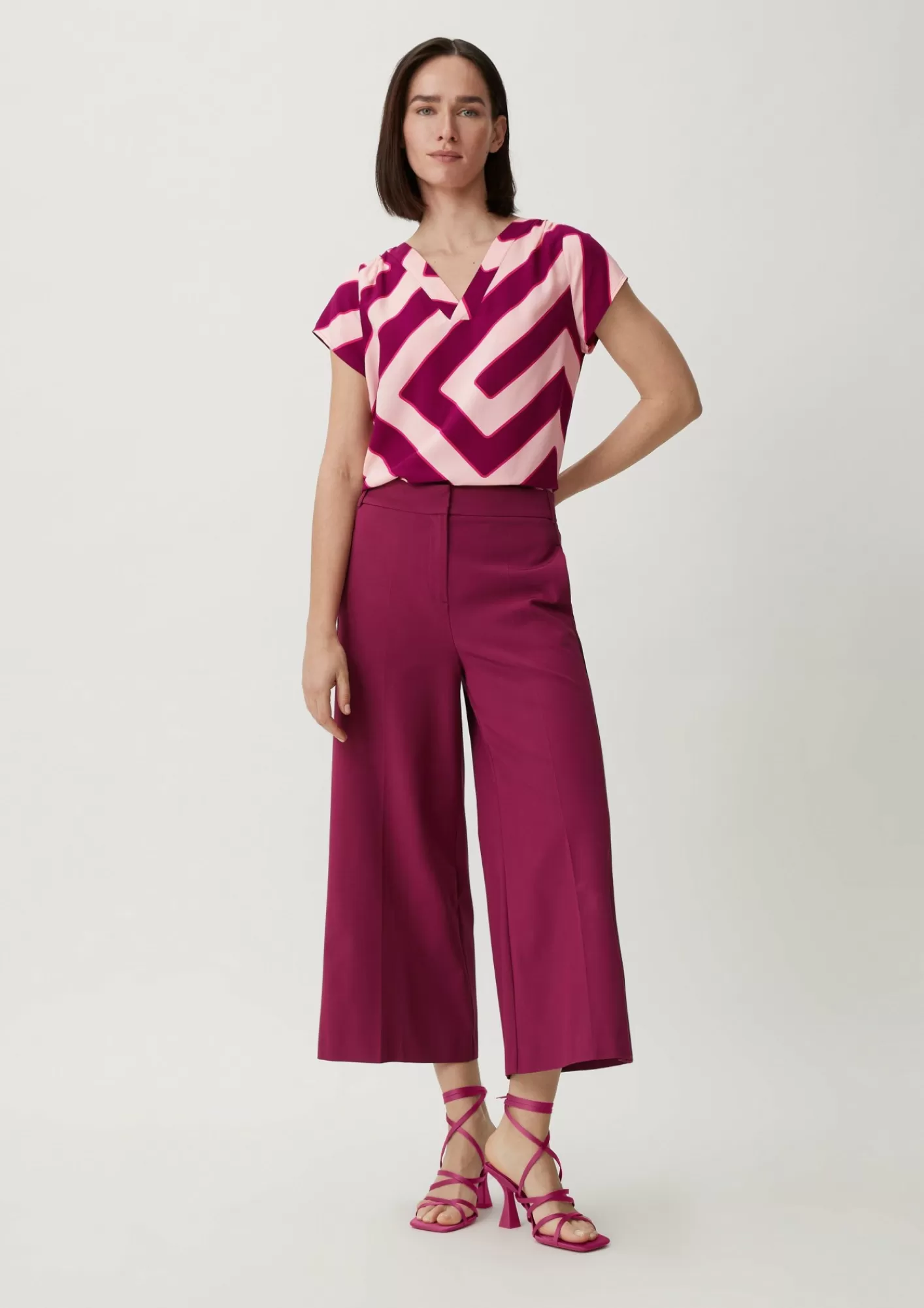 Flash Sale Comma Viskosebluse Mit Allover-Print