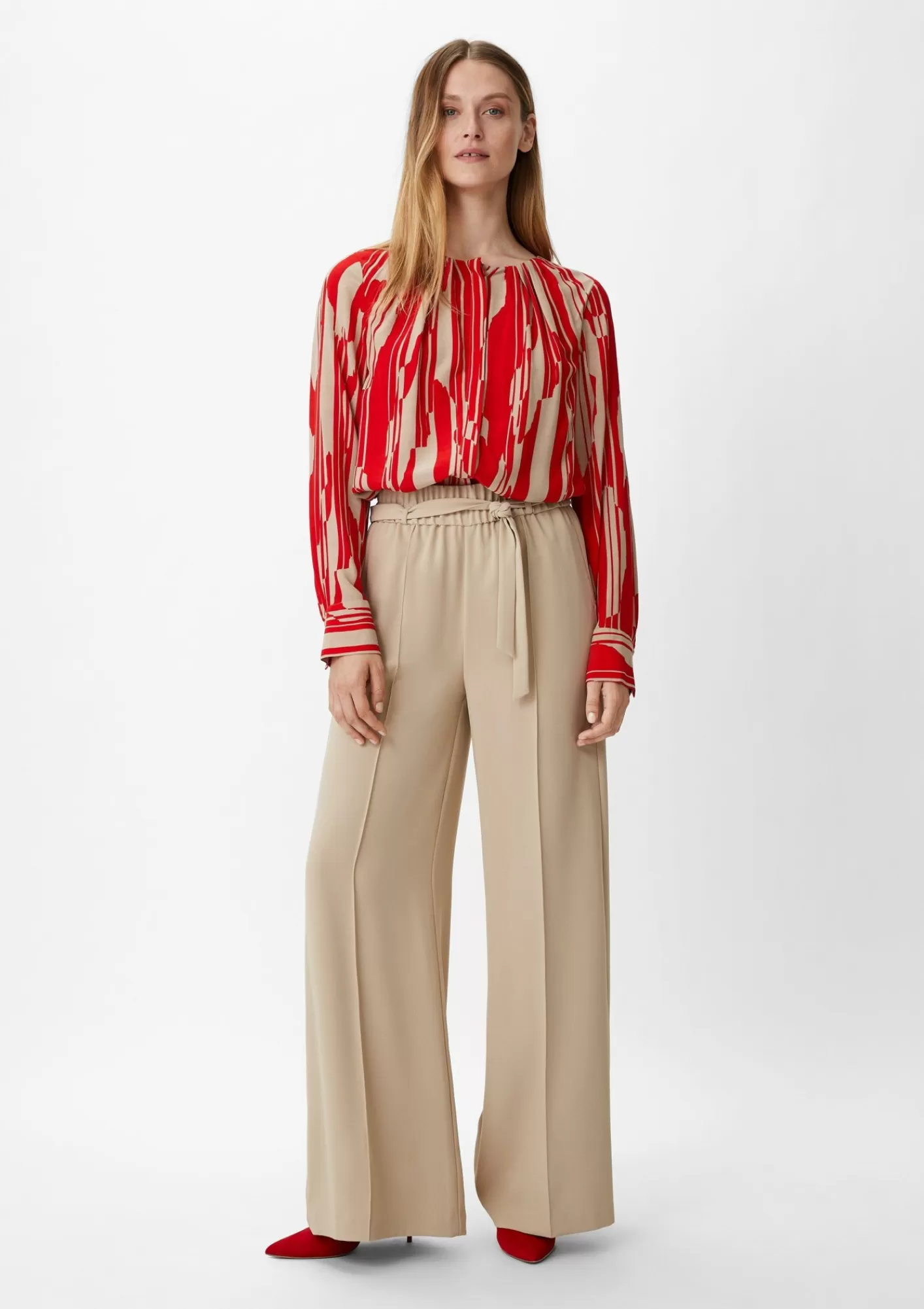 Store Comma Viskosebluse Mit Crepe-Struktur