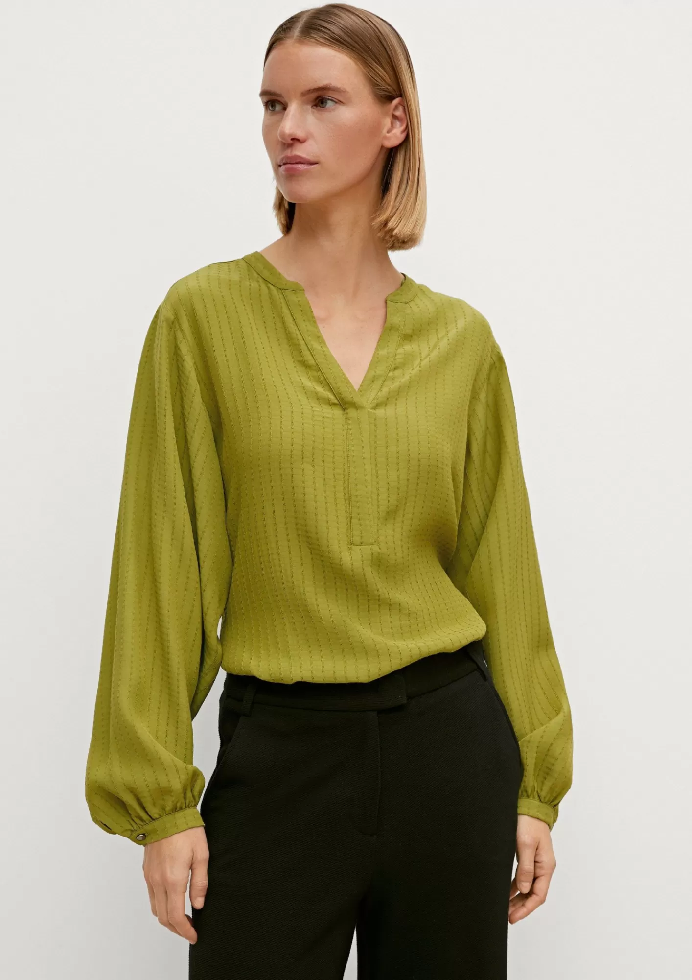 Outlet Comma Viskosebluse Mit Musterstruktur