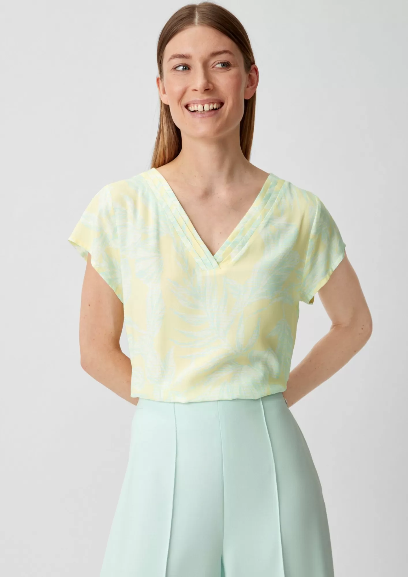 Best Comma Viskosebluse Mit Pintucks