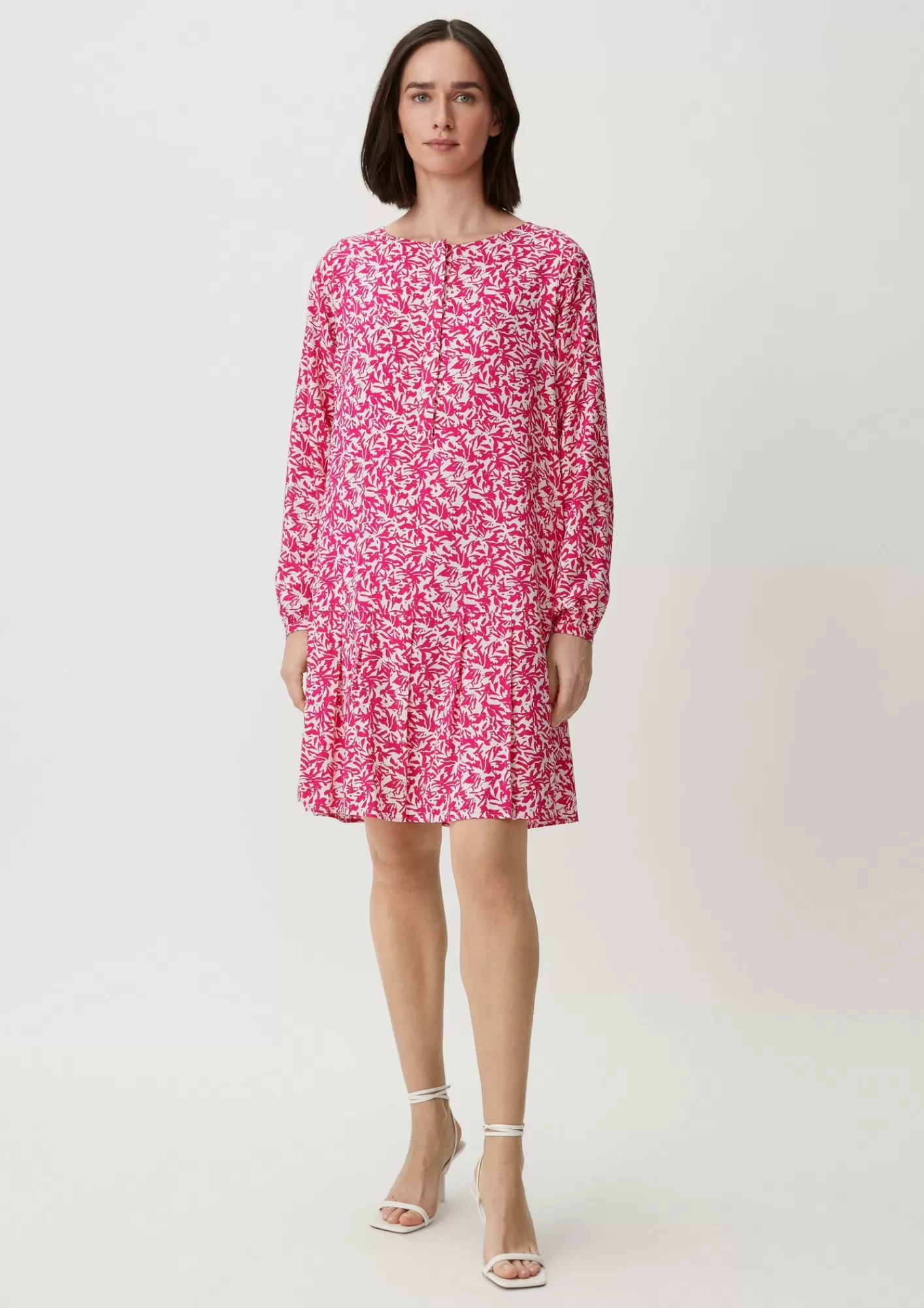 Shop Comma Viskosekleid Aus Popeline