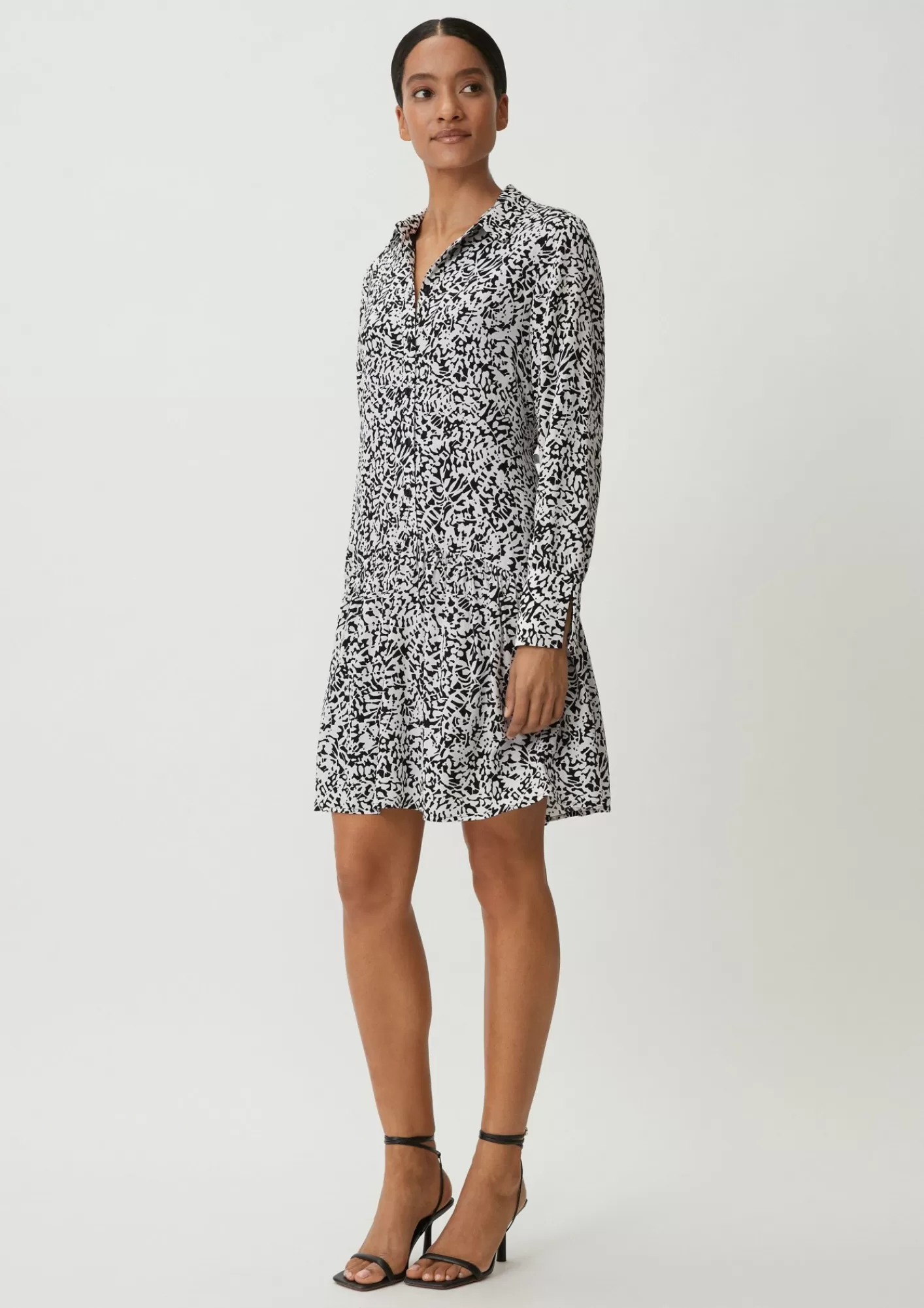 Cheap Comma Viskosekleid Mit Allover-Print