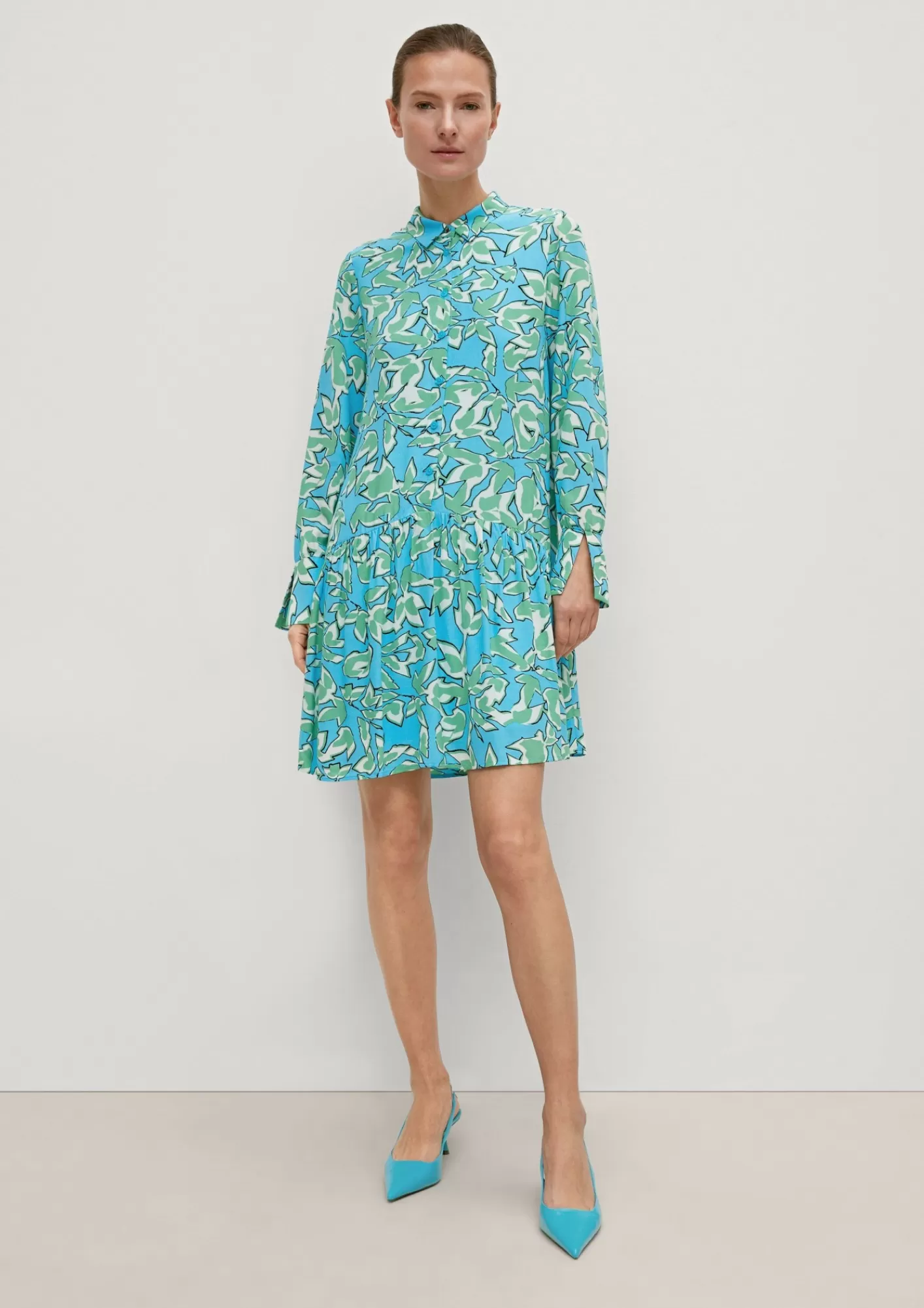 Fashion Comma Viskosekleid Mit Allover-Print
