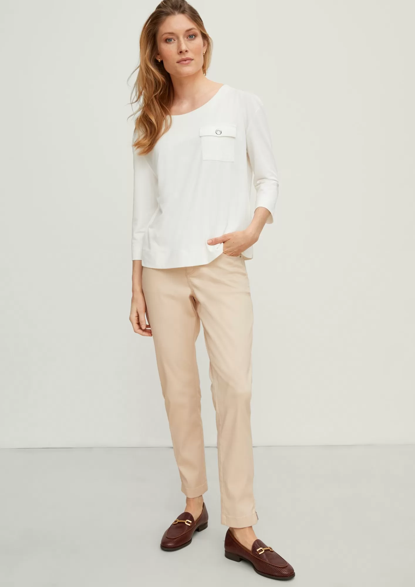 Shop Comma Viskoseshirt Mit Aufgesetzter Brusttasche