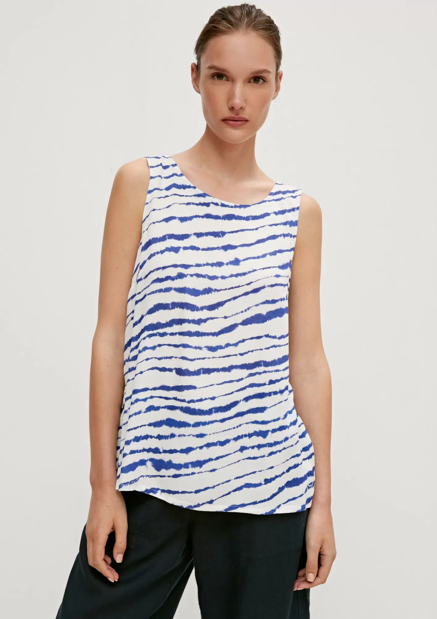 Cheap Comma Viskosetop Mit Allover-Print