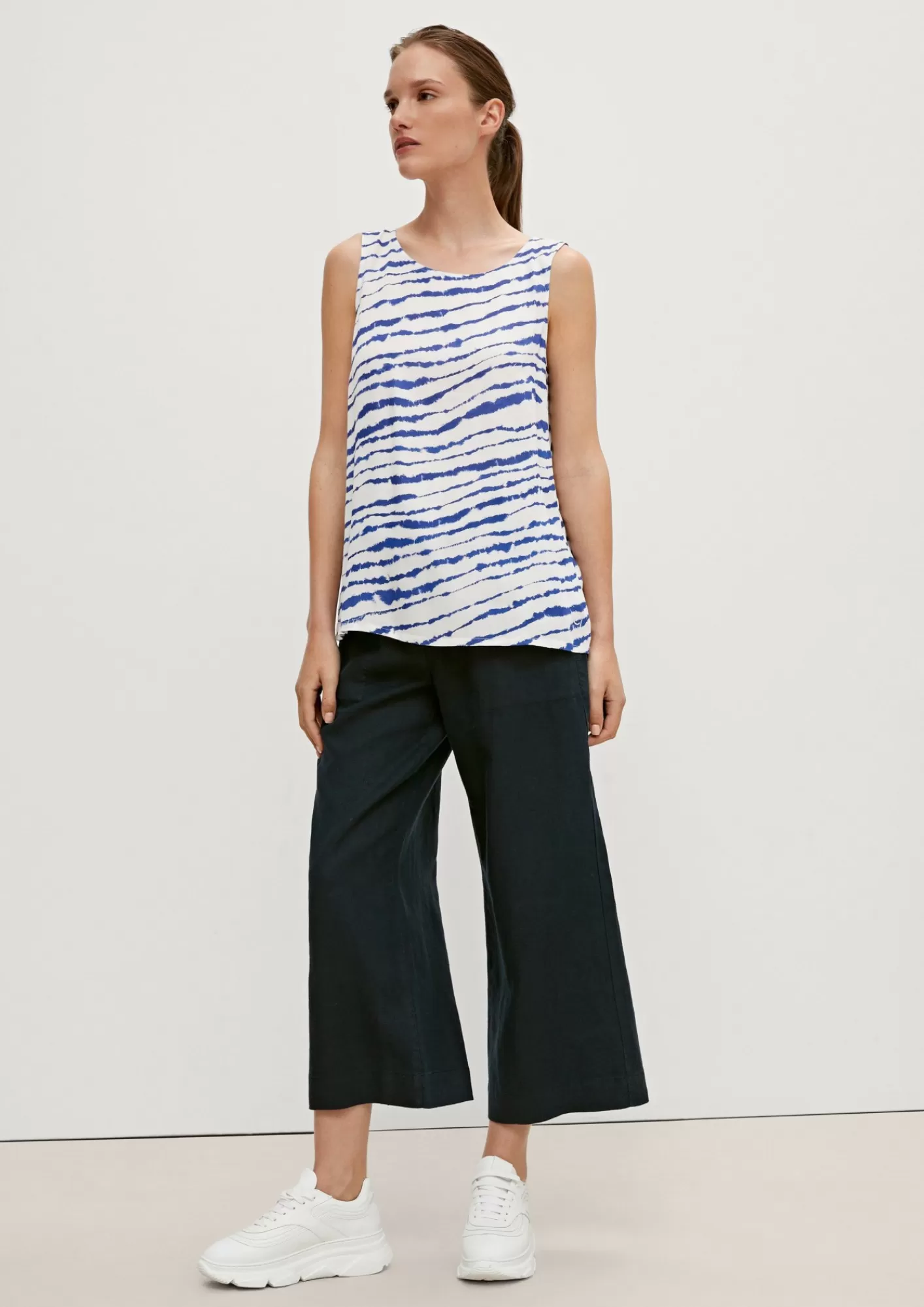 Cheap Comma Viskosetop Mit Allover-Print