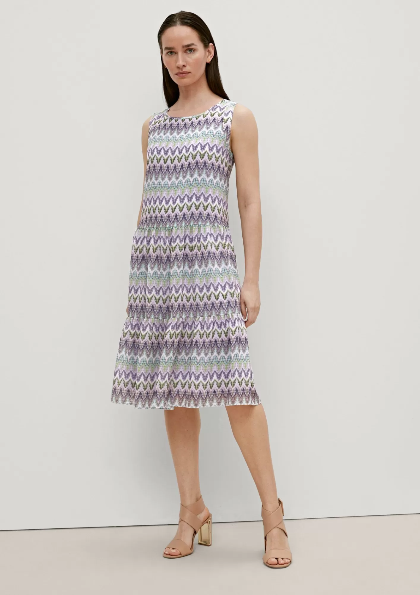 Best Comma Volantkleid Aus Chiffon