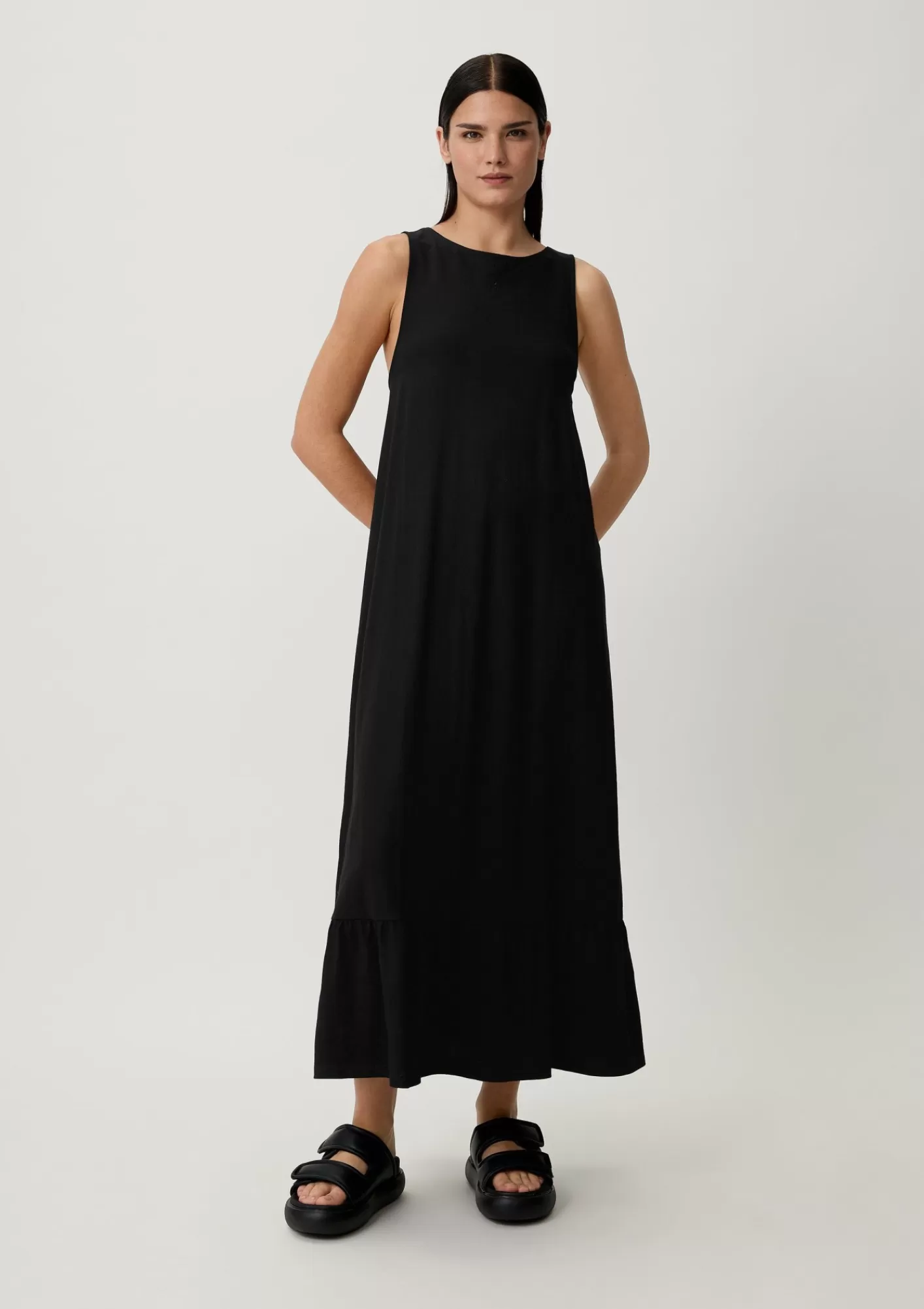 Cheap Comma Volantkleid Aus Pique
