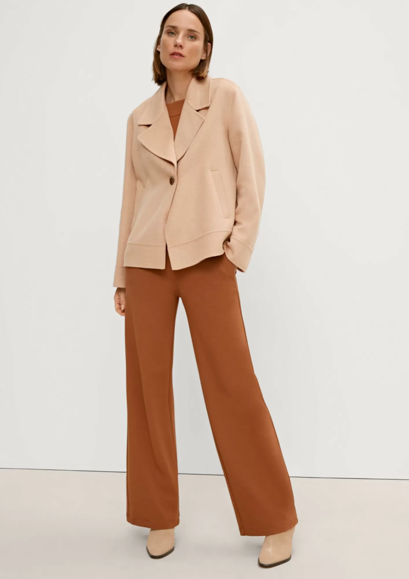 Fashion Comma Wollmix-Jacke Mit Reverskragen