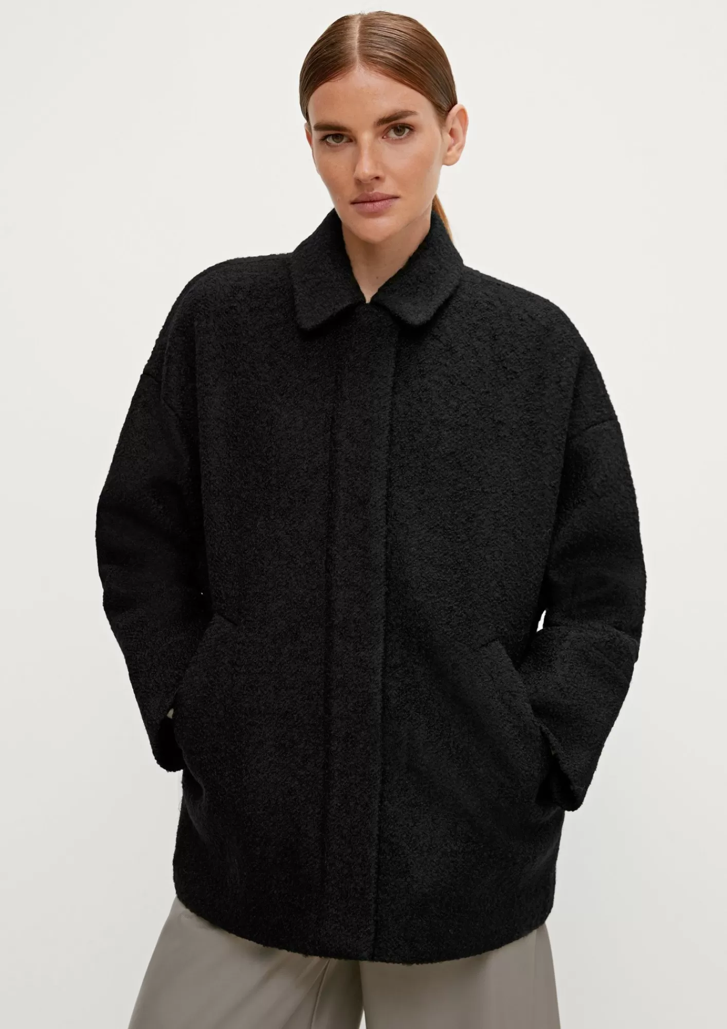 Flash Sale Comma Wollmix-Mäntel Aus Boucleware